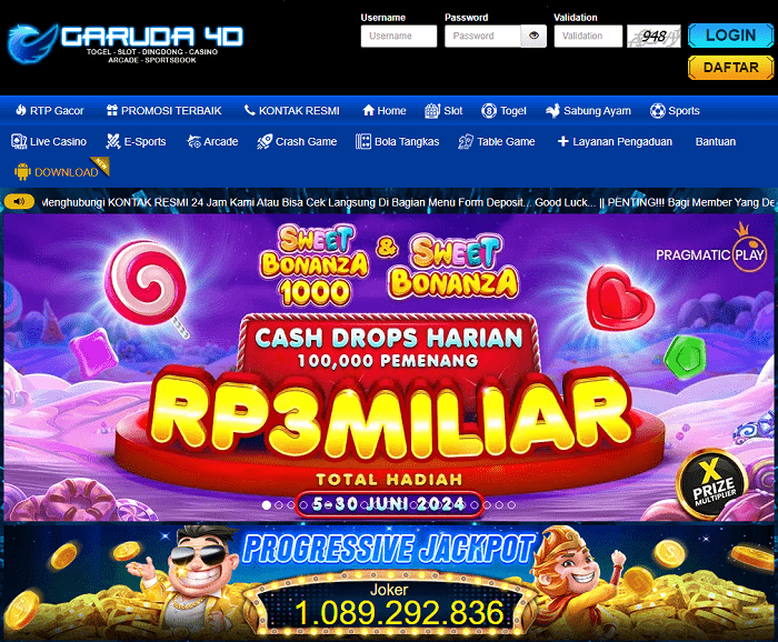 GARUDA4D Situs Pilihan Game Online RTP Terjitu Anti Boncos